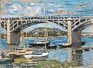 Claude Monet (1840 - 1926) Seinebrücke von Argenteuil, 1874