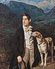 Ferdinand Georg Waldmüller (1793 - 1865) Waldmüllers Sohn Ferdinand mit Hund, 1836